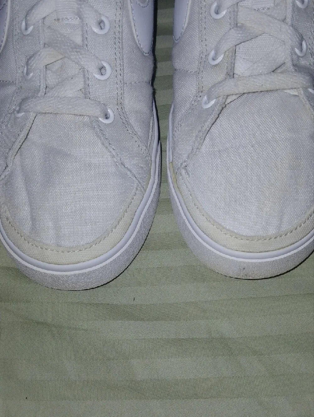 Nike Womens Court Legacy Mule White Canvas Sz: 9.5